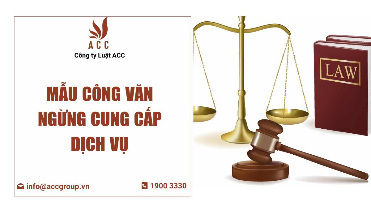 Mẫu công văn ngừng cung cấp dịch vụ
