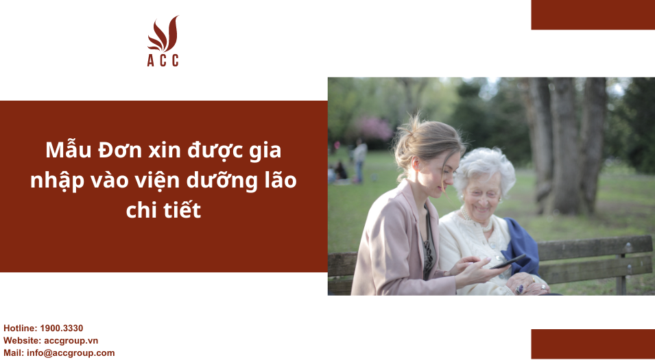 Mẫu Đơn xin được gia nhập vào viện dưỡng lão chi tiết