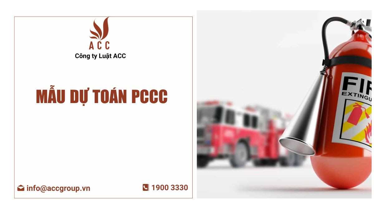 Mẫu dự toán PCCC