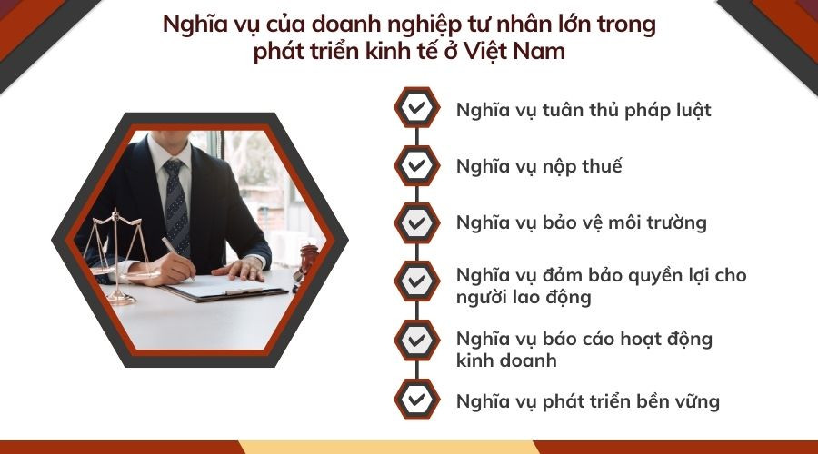 Nghĩa vụ của doanh nghiệp tư nhân lớn trong phát triển kinh tế ở Việt Nam