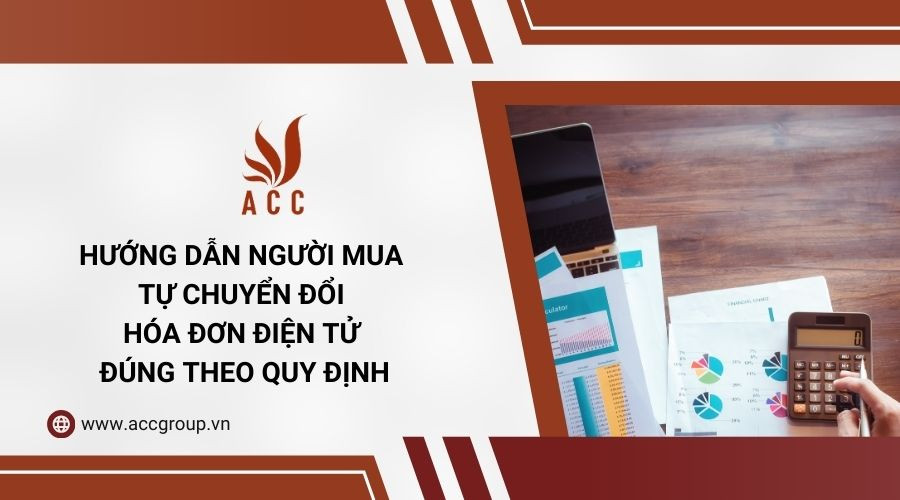 Hướng dẫn người mua tự chuyển đổi hóa đơn điện tử đúng theo quy định