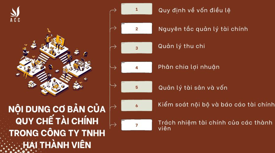 Nội dung cơ bản của quy chế tài chính trong công ty TNHH hai thành viên