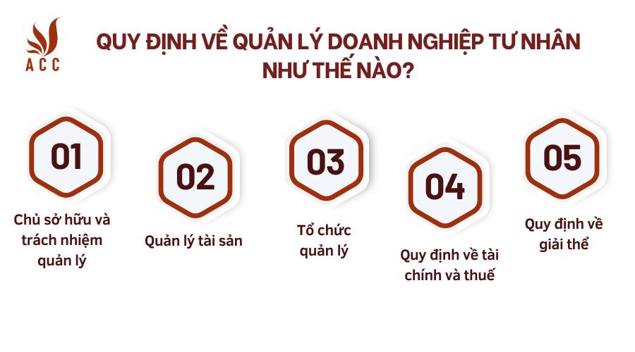 Quy định về quản lý doanh nghiệp tư nhân như thế nào?