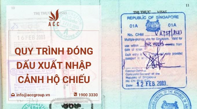 Quy trình đóng dấu xuất nhập cảnh hộ chiếu