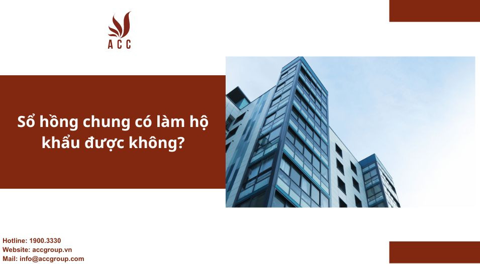 Sổ hồng chung có làm hộ khẩu được không?