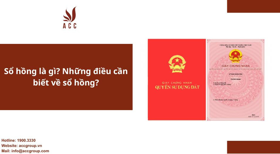 Sổ hồng là gì? Những điều cần biết về sổ hồng?