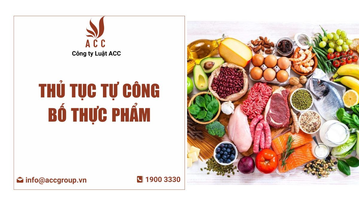Thủ tục tự công bố thực phẩm