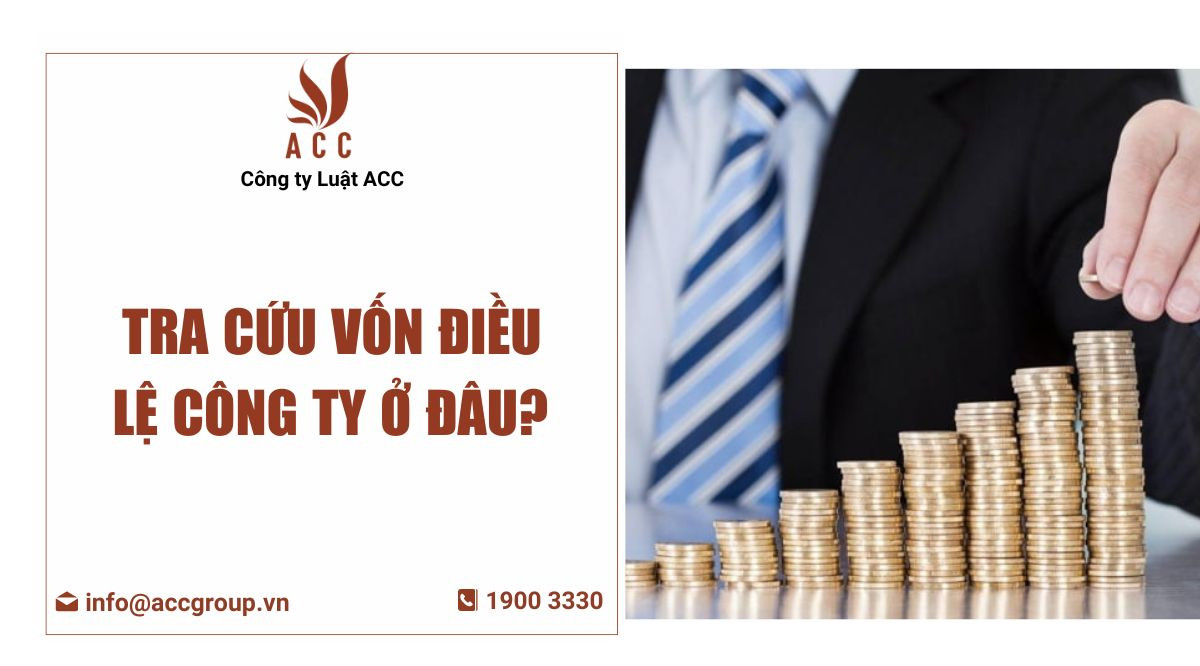 Tra cứu vốn điều lệ công ty ở đâu?