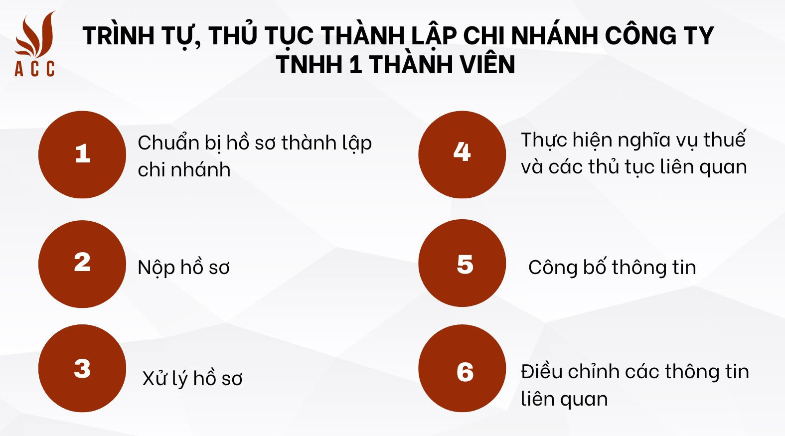 Trình tự, thủ tục thành lập chi nhánh công ty TNHH 1 thành viên