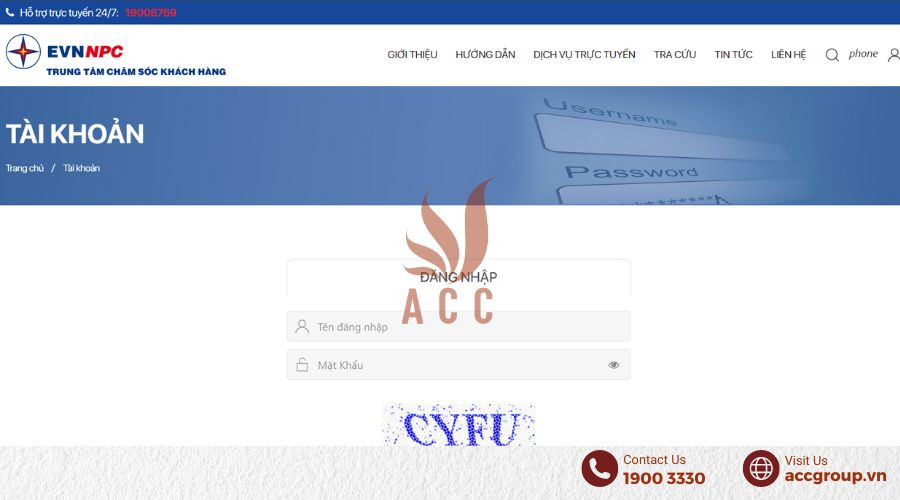 truy-cap-vao-website-cham-soc-khach-hang-cua-evn
