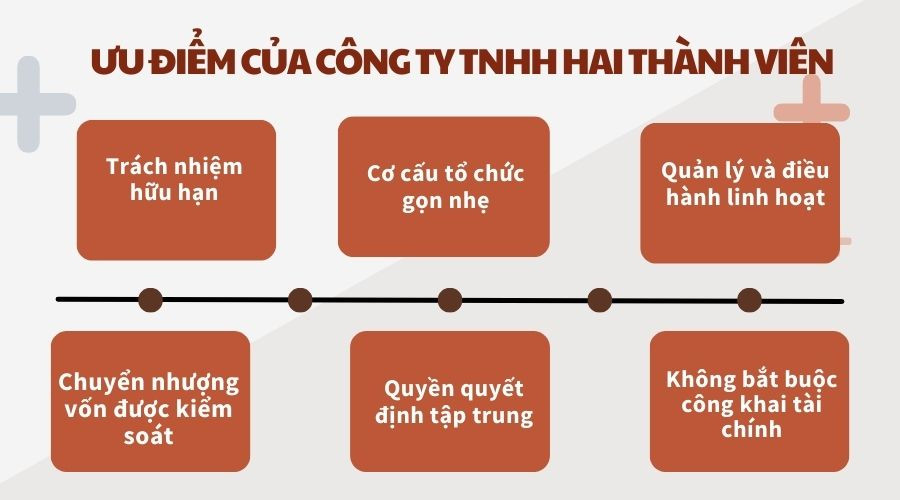 Ưu điểm của công ty TNHH hai thành viên