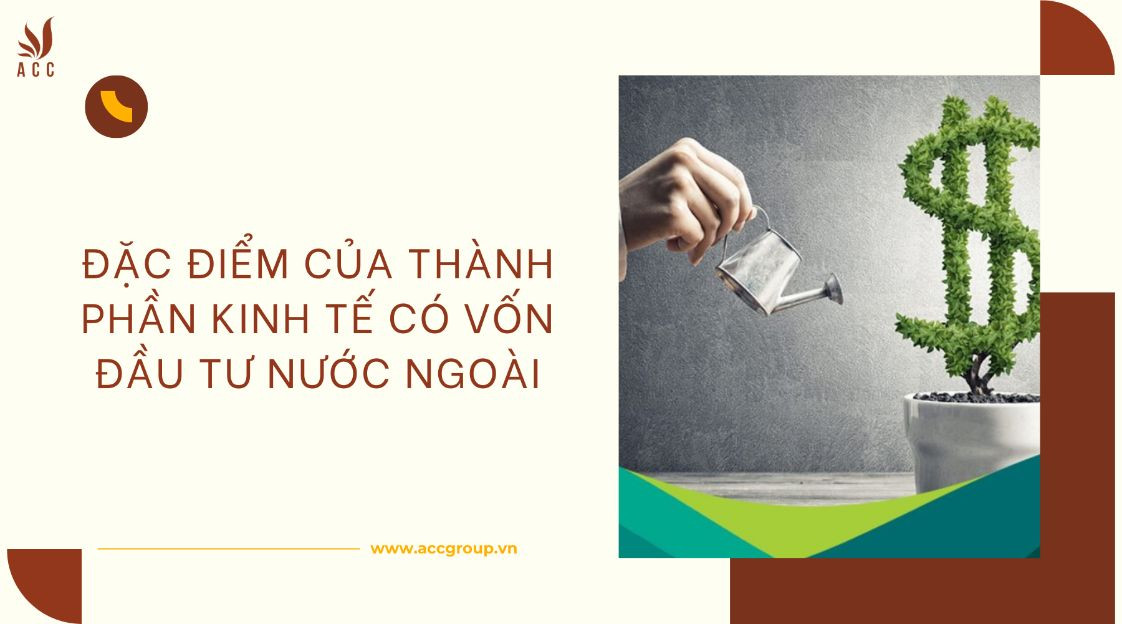 Đặc điểm của thành phần kinh tế có vốn đầu tư nước ngoài