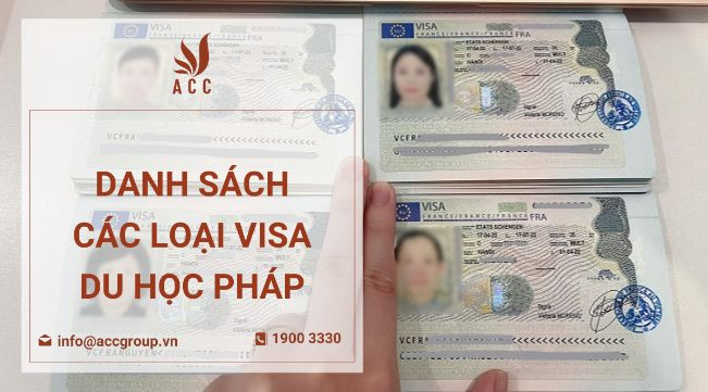 Danh sách các loại visa du học Pháp