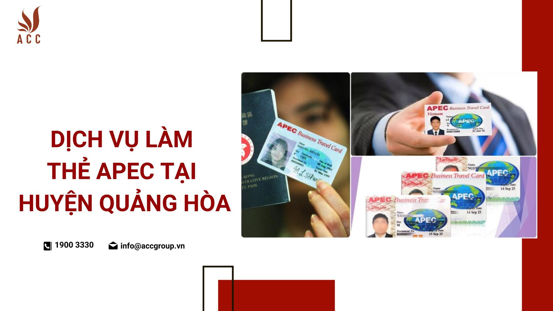 Dịch vụ làm thẻ APEC tại Huyện Quảng Hòa