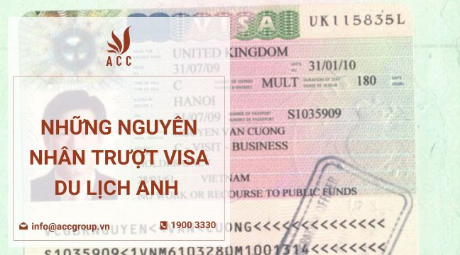 Những nguyên nhân trượt visa du lịch Anh