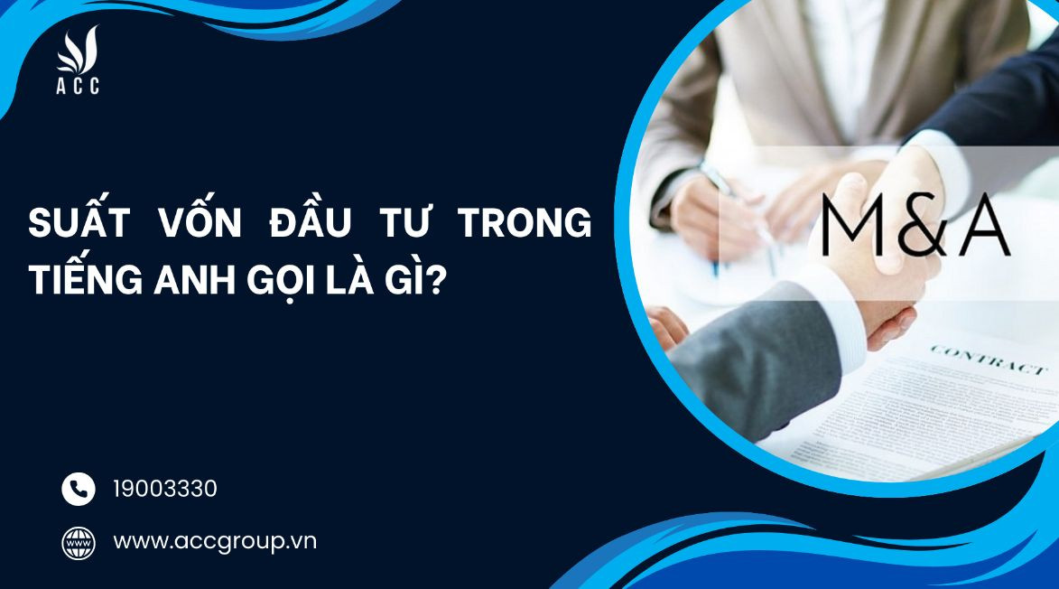 Suất vốn đầu tư tiếng Anh là gì?