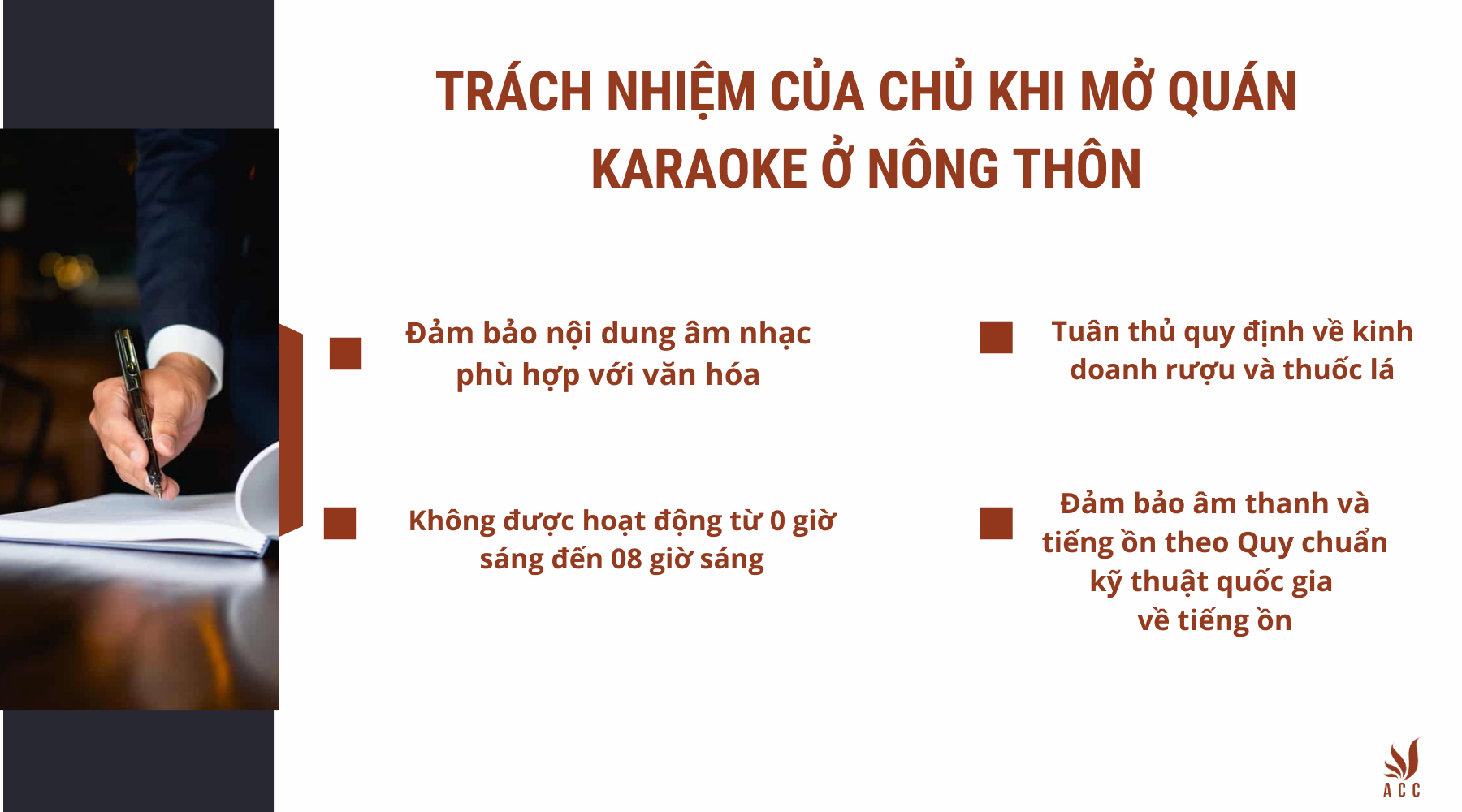 Trách nhiệm của chủ khi mở quán karaoke ở nông thôn