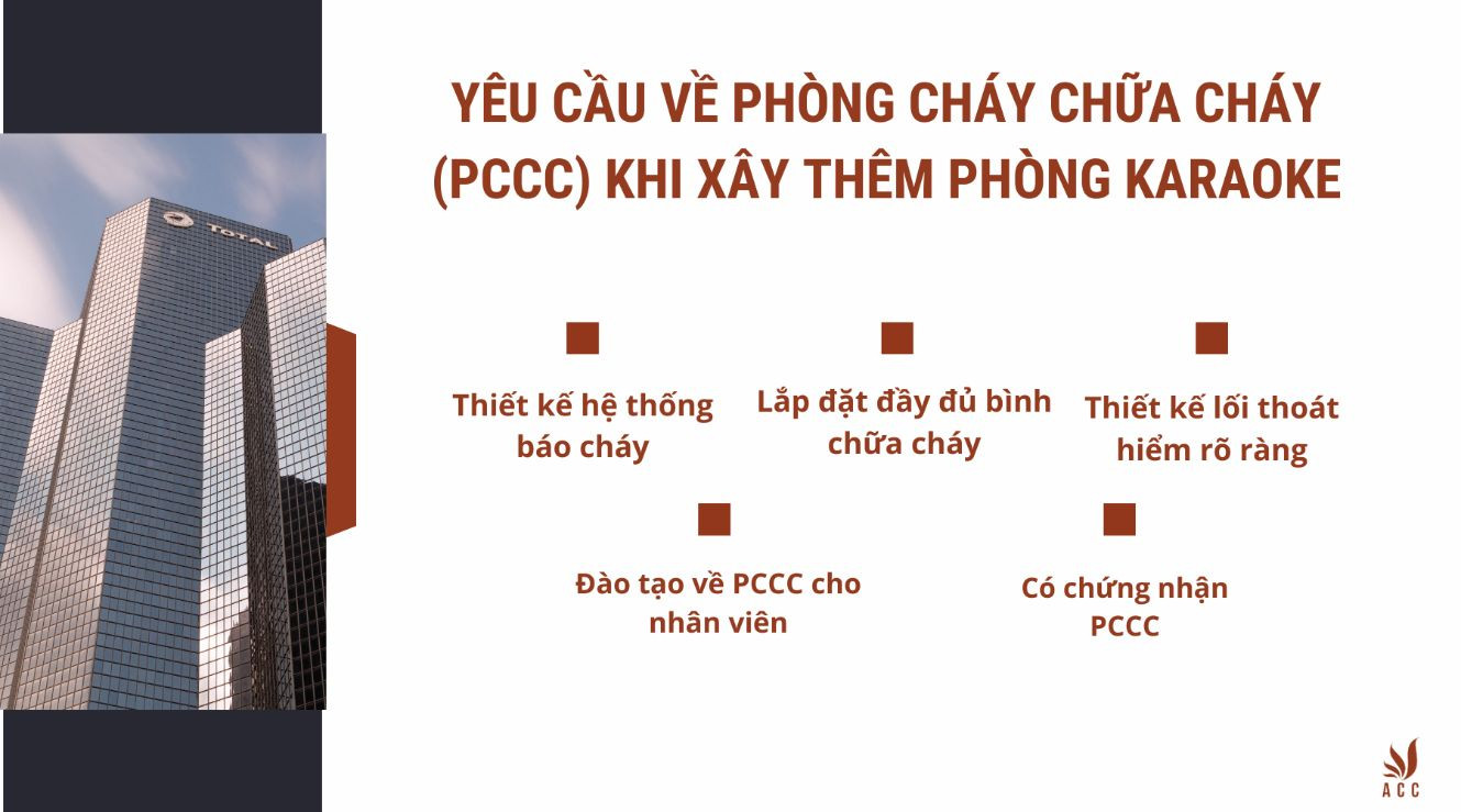 Yêu cầu về phòng cháy chữa cháy (PCCC)