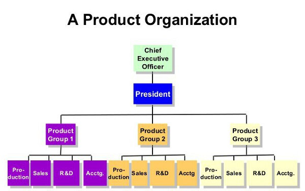 Cơ cấu tổ chức theo sản phẩm