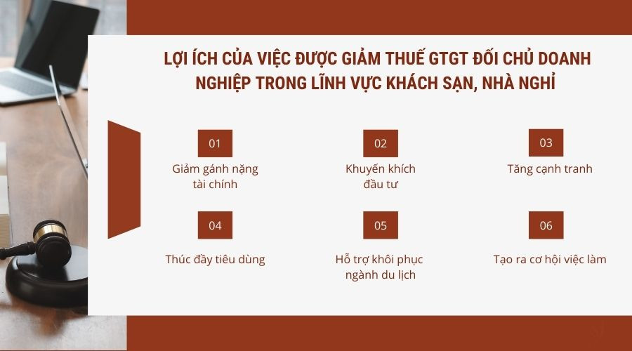 Lợi ích của việc được giảm thuế GTGT đối chủ doanh nghiệp trong lĩnh vực khách sạn, nhà nghỉ