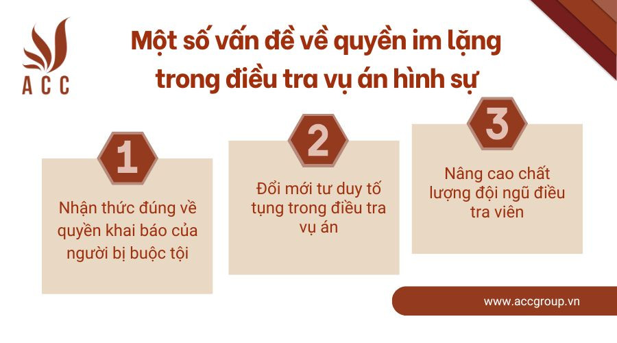 Một số vấn đề về quyền im lặng trong điều tra vụ án hình sự 