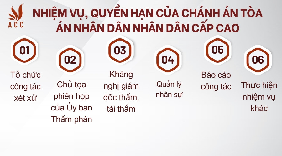 Nhiệm vụ, quyền hạn của Chánh án Tòa án nhân dân nhân dân cấp cao