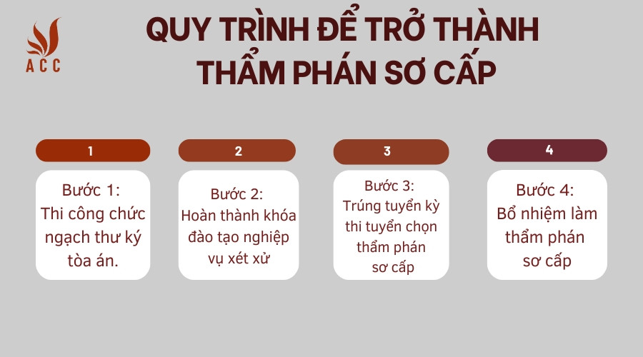 Quy trình để trở thành thẩm phán sơ cấp