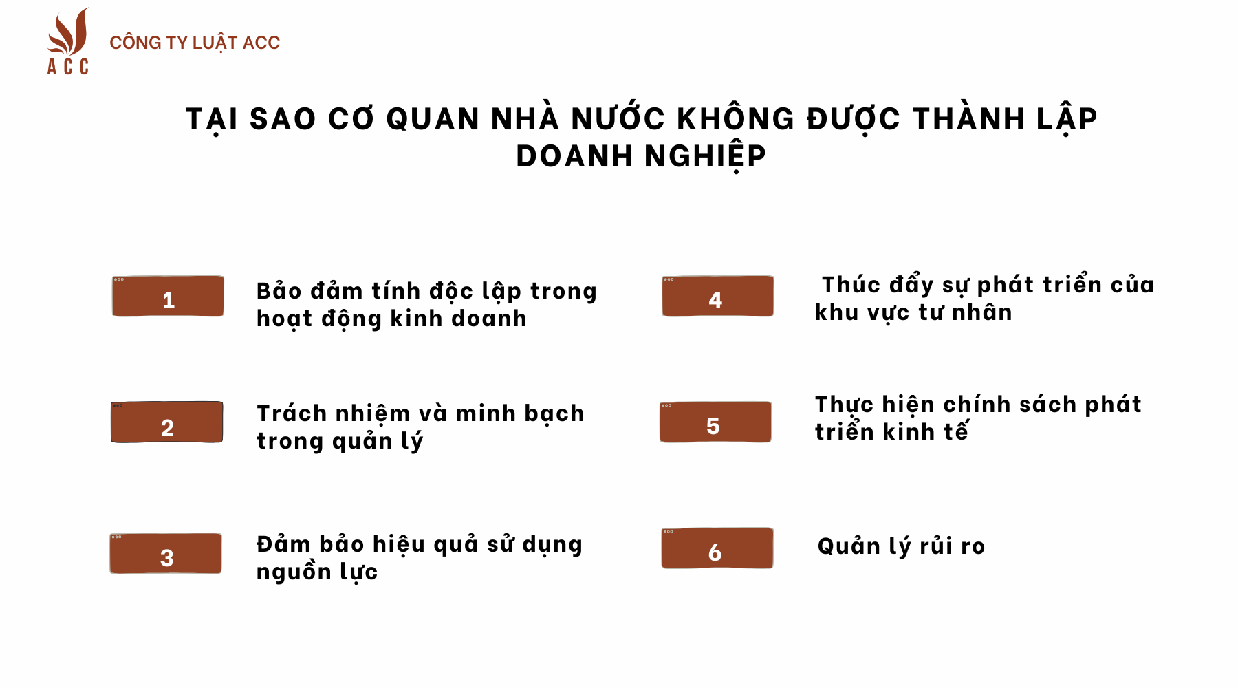 Tại sao cơ quan nhà nước không được thành lập doanh nghiệp?