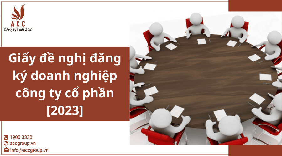 Giấy đề Nghị đăng Ký Doanh Nghiệp Công Ty Cổ Phần