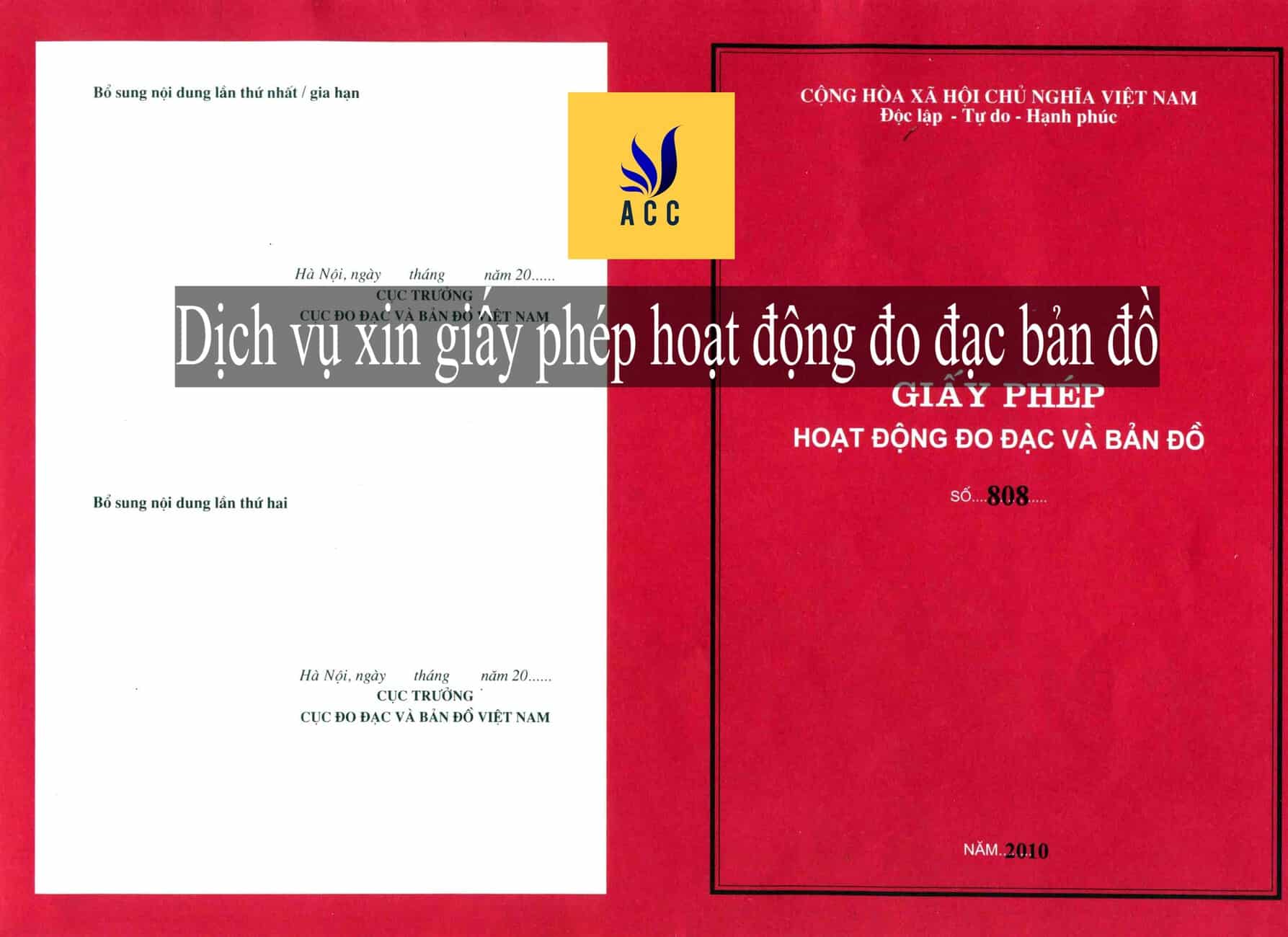 Giấy phép hoạt động đo đạc và bản đồ