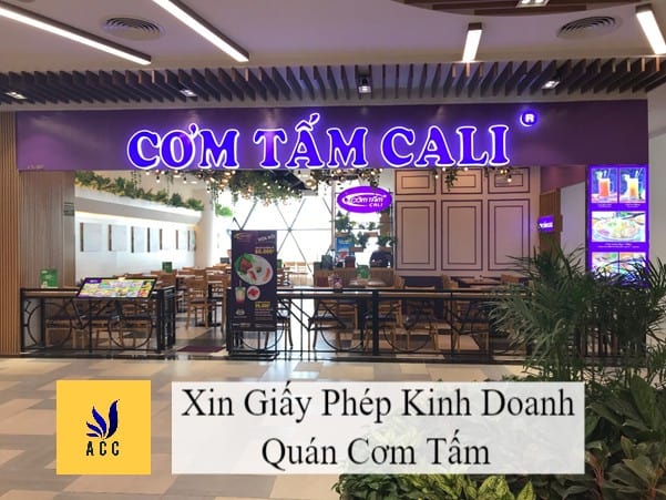 Giấy Phép Kinh Doanh Quán Cơm Tấm