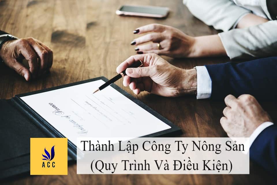 Thành lập công ty nông sản