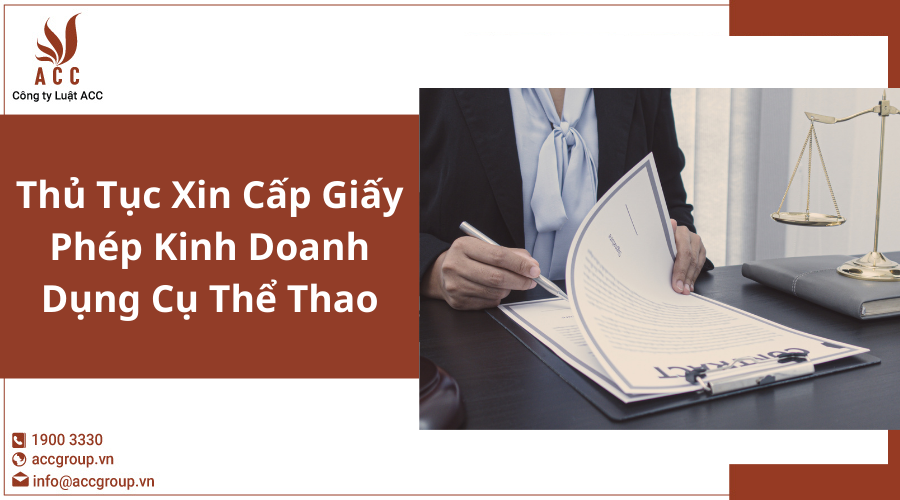 giấy phép kinh doanh dụng cụ thể thao