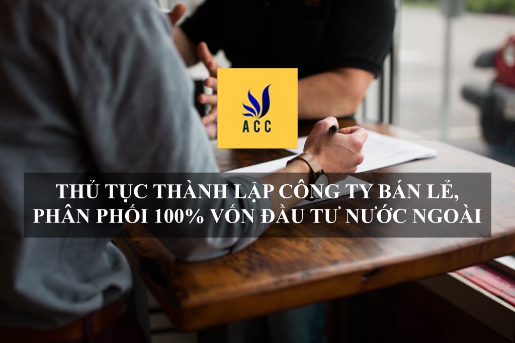 Thành lập công ty bán lẻ ,phân phối