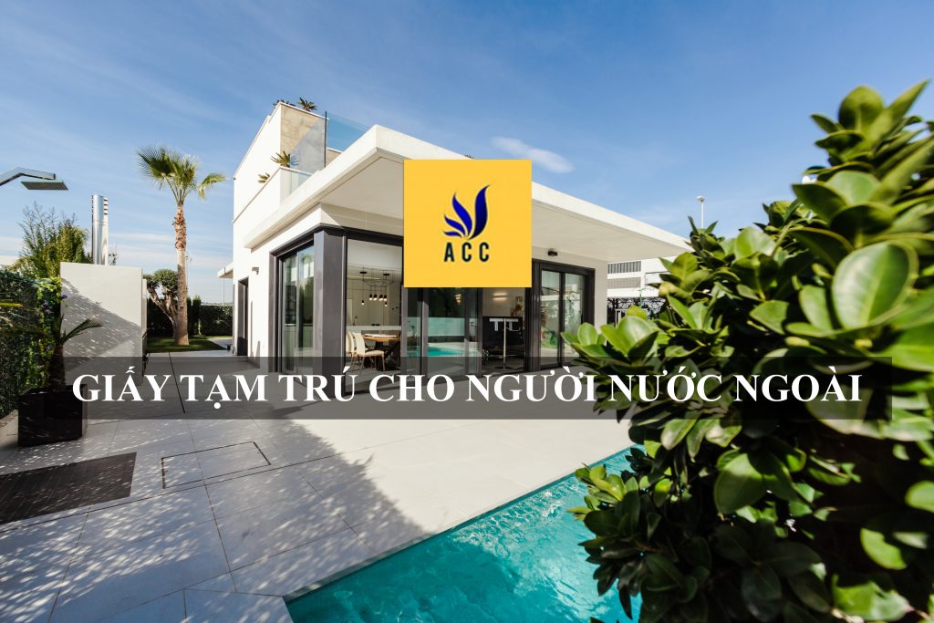 Giấy tạm trú cho người nước ngoài