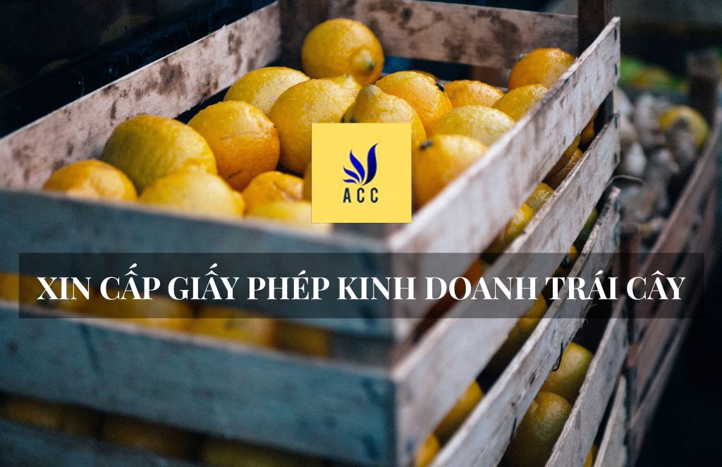 giấy phép kinh doanh trái cây