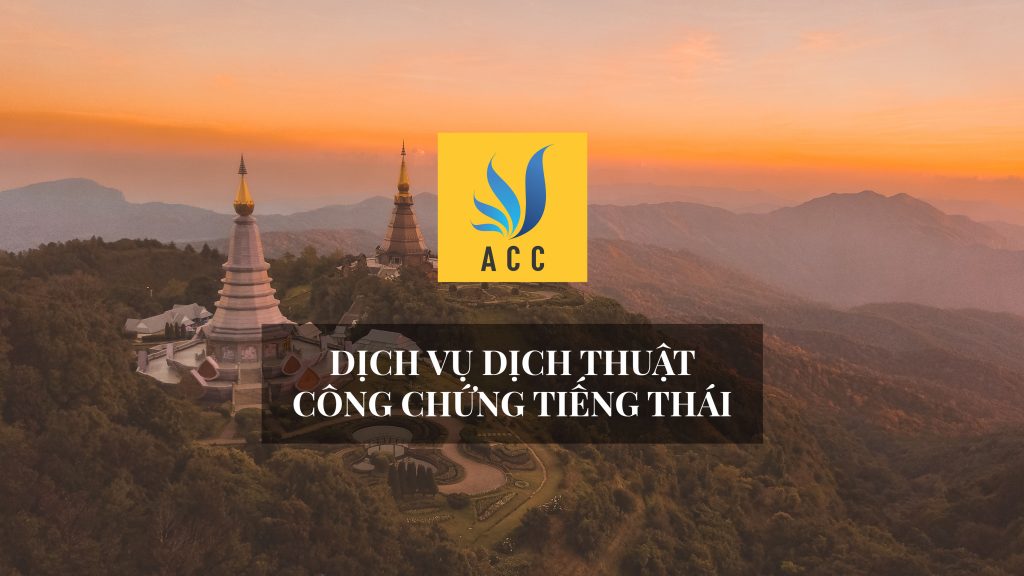 Dịch vụ dịch thuật công chứng tiếng Thái