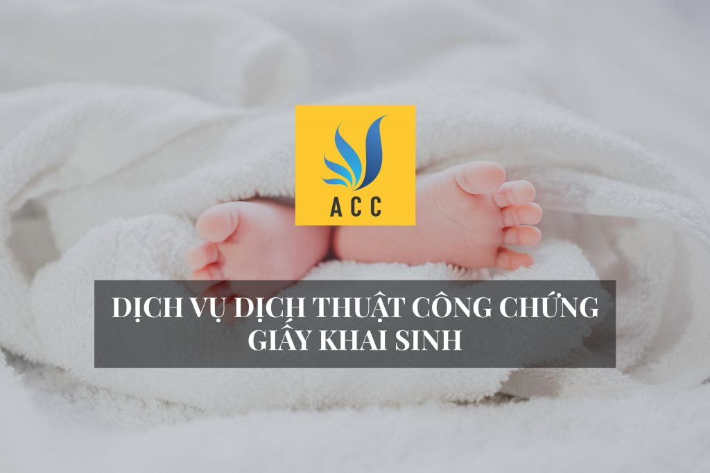 Dịch vụ dịch thuật công chứng giấy khai sinh