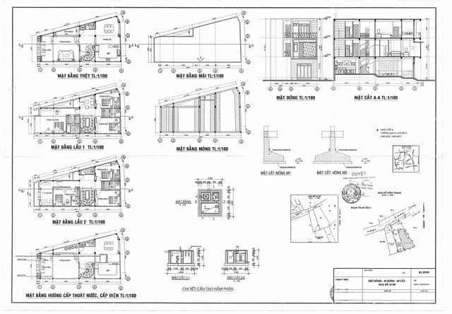 Bản vẽ xin giấy phép xây dựng nhà cấp 4