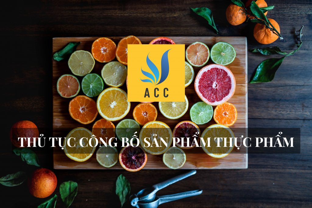 thủ tục công bố sản phẩm thực phẩm