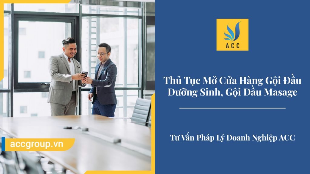 Thủ Tục Mở Cửa Hàng Gội Đầu Dưỡng Sinh, Gội Đầu Masage 2020