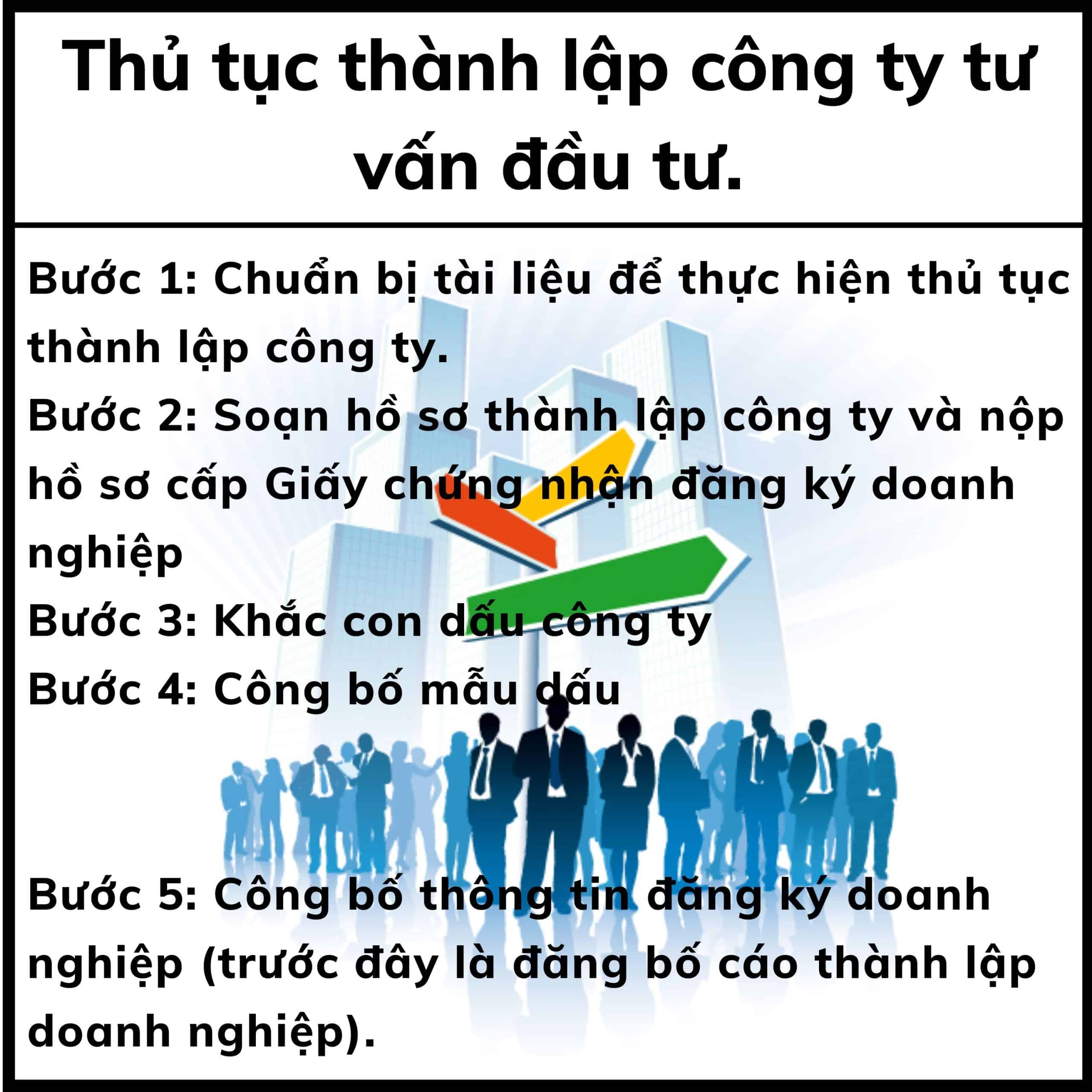 Quy Trinh Thu Tuc Thanh Lap Cong Ty Tu Van Dau Tu