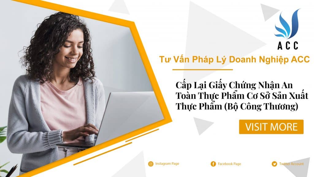 Cấp lại giấy phép an toàn thực phẩm cho cơ sở sản xuất