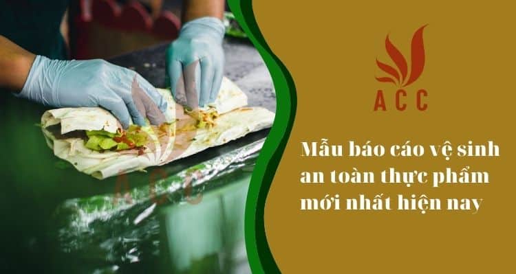 Mẫu báo cáo vệ sinh an toàn thực phẩm