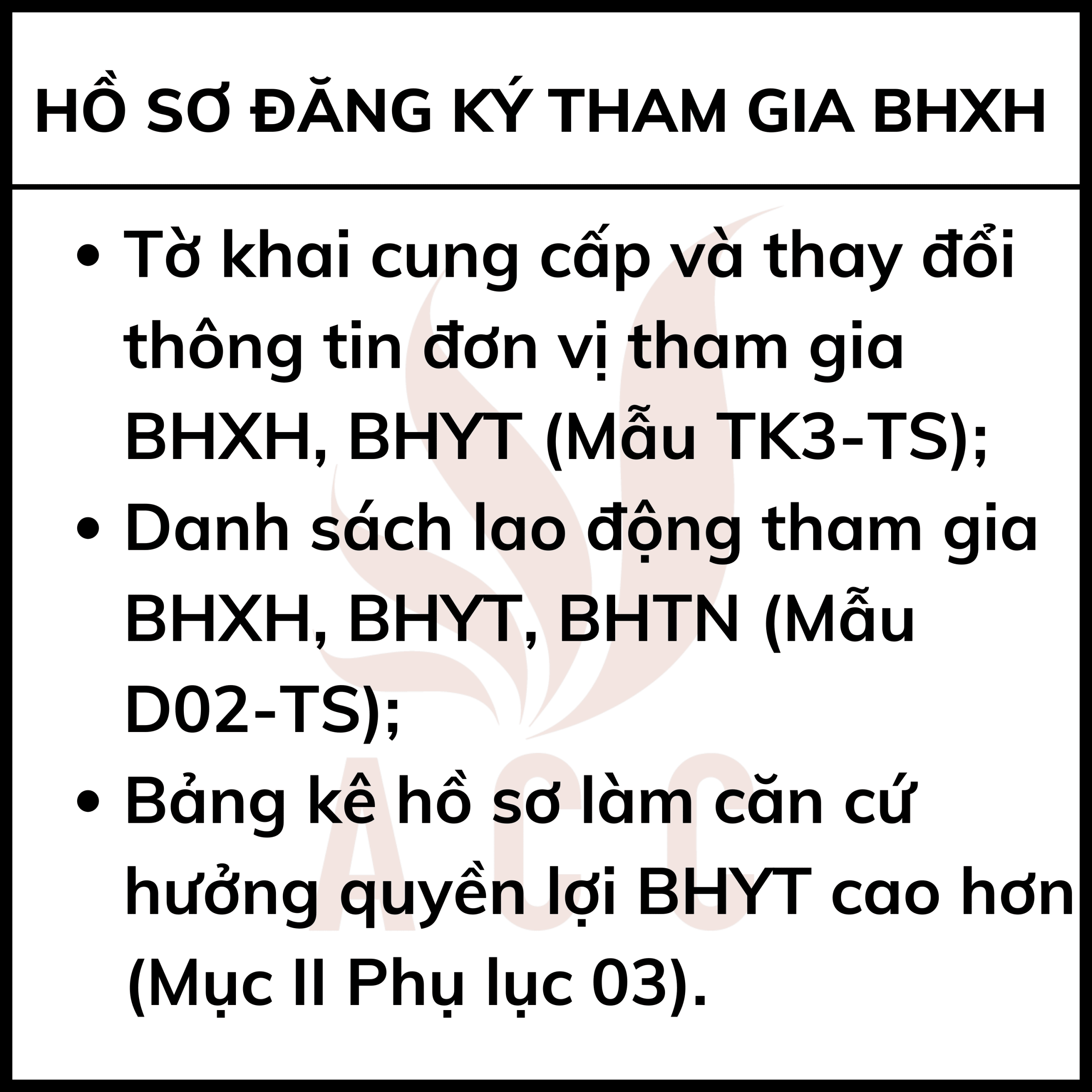 Hồ Sơ đăng Ký Tham Gia Bảo Hiểm Xã Hội