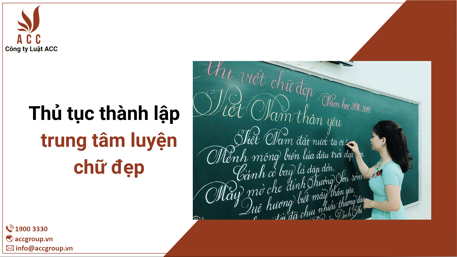 thành lập trung tâm luyện chữ đẹp