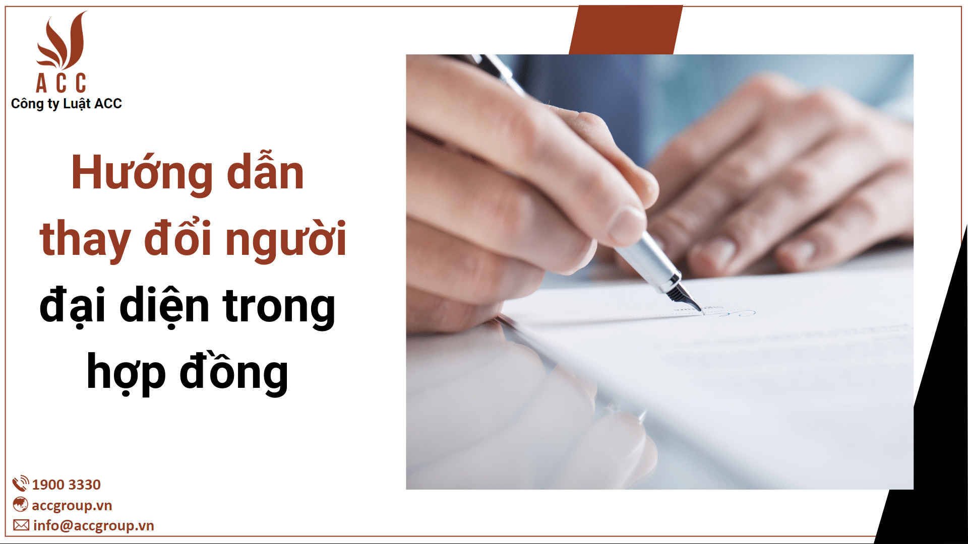 Hướng dẫn thay đổi người đại diện trong hợp đồng