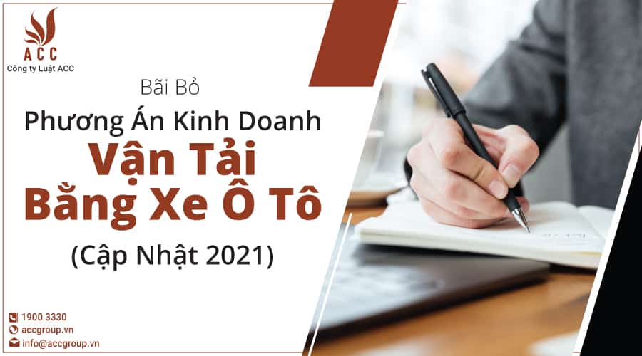 Phương án kinh doanh vận tải bằng xe ô tô