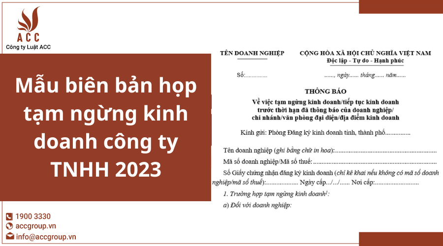 Mau Bien Ban Tam Ngung Kinh Doanh Cong Ty Tnhh