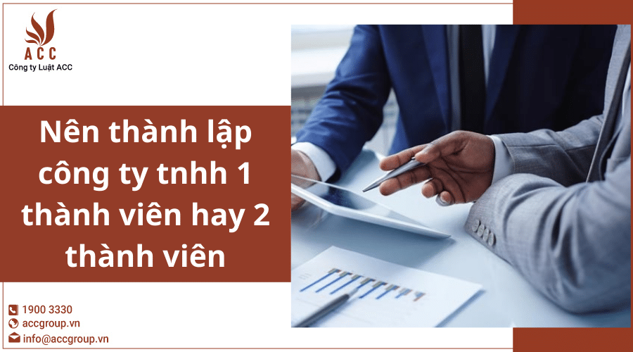 Nên Thành Lập Công Ty Tnhh 1 Thành Viên Hay 2 Thành Viên